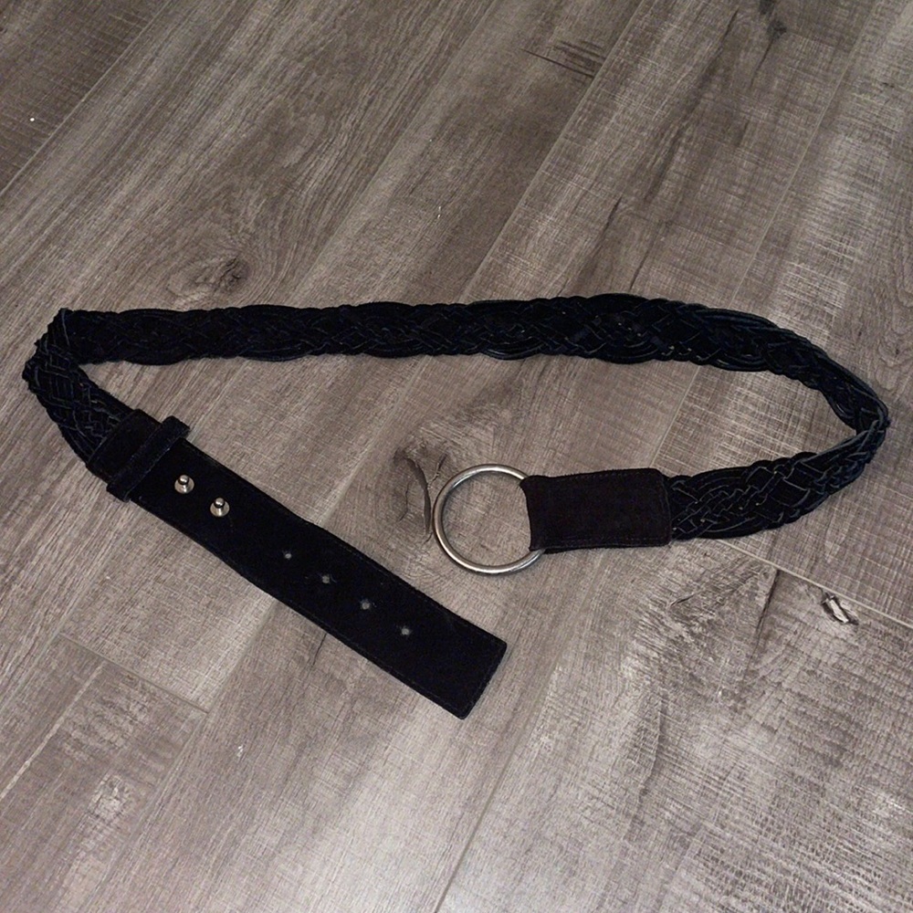 Suede woven belt